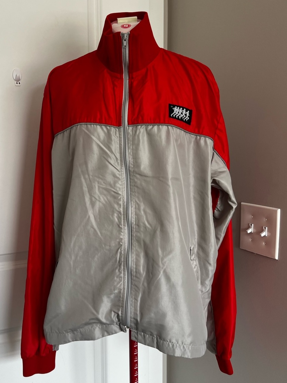 Red Athletic Mesh-Lined Top with Care Tag